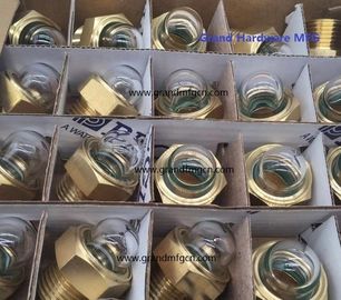 male NPT pipe threads 1/2 inch dome oil level sight glasses with natrual glass for truck radiators