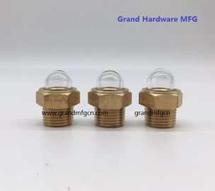 male NPT pipe threads 1/2 inch dome oil sight glasses with natural glass for radiators