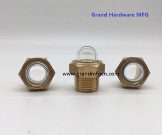 male NPT BSP pipe threads 1/2 inch dome oil level glass sight with natural glass for truck radiators