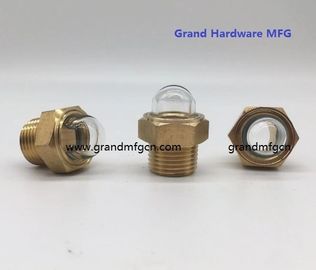 male NPT BSP pipe threads 1/2 inch dome oil level glass sight with natural glass for truck radiators