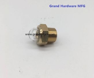 male NPT BSP pipe threads 1/2 inch radiator dome oil level glass sight with natural glass OEM and ODM service