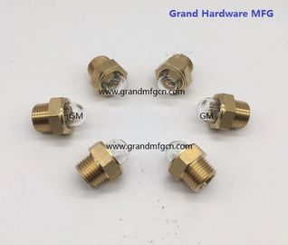 male NPT BSP pipe threads 1/2 inch radiator dome oil level glass sight with natural glass OEM and ODM service