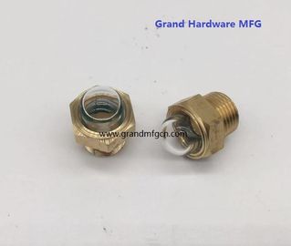 male NPT BSP pipe threads 1/2 inch radiator dome oil level glass sight with natural glass OEM and ODM service