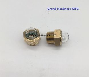 male NPT BSP pipe threads 1/2 inch radiator dome oil level glass sight with natural glass OEM and ODM service