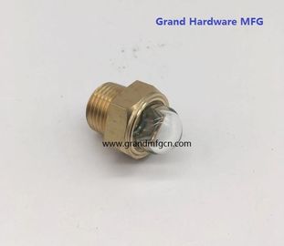 male NPT BSP pipe threads 1/2 inch radiator dome oil level glass sight with natural glass OEM and ODM service