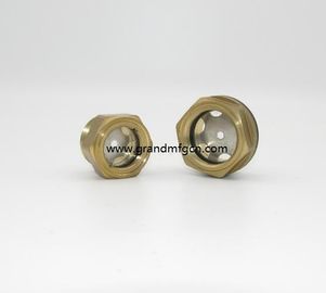 Metric thread M42x1.5 M36X1.5 M33X1.5 brass oil level sight glass with stainless steel reflector no finishing , China