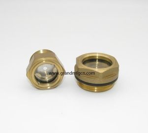 Metric thread M42x1.5 M36X1.5 M33X1.5 brass oil level sight glass with stainless steel reflector no finishing , China