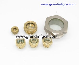 male NPT BSP pipe threads 1/2&quot; dome oil level glass sight with natural glass OEM and ODM service