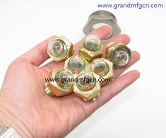 male NPT BSP pipe threads 1/2&quot; dome oil level glass sight with natural glass OEM and ODM service