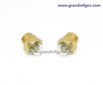 male NPT BSP pipe threads 1&quot; radiator dome oil level glass sight with natural glass OEM and ODM service