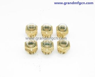 male NPT BSP pipe threads 1&quot; radiator dome oil level glass sight with natural glass OEM and ODM service