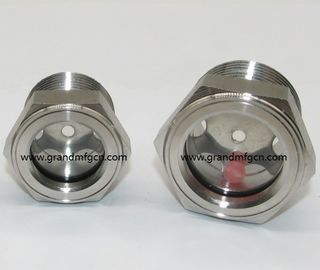male NPT BSP thread 1 inch Stainless Steel 304 bulls eye sight glass with tempered glass