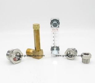 NPT 1&quot; 2&quot; stainless steel oil level glass sights with SS 304 reflector and plastic ball , China