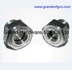 NPT 1&quot; 2&quot; stainless steel oil level glass sights with SS 304 reflector and plastic ball , China