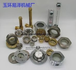 NPT pipe thread 1&quot; 3/4|&quot; 1,1/4&quot; 1,1/2&quot; Air compressors brass oil level glass sight gauge with tempered glass