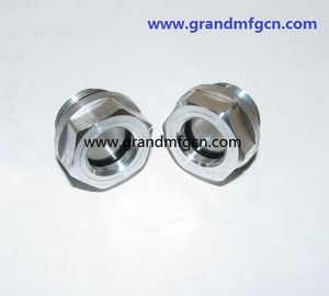 male BSP G thread custom blower aluminium oil level sight glasses with 3mm glass professional manufacturer in China