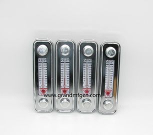 Alloy Aluminum Hydraulic Oil Level Indicator / Gauge With Thermometer level marks for Thin-wall container