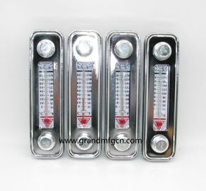 Alloy Aluminum Hydraulic Oil Level Indicator / Gauge With Thermometer level marks for Thin-wall container