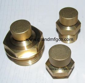 NPT male thread 3/8&quot; 1/2&quot; 3/4&quot; natural brass breather vent plugs,air released plugs,professional manufacturer in China