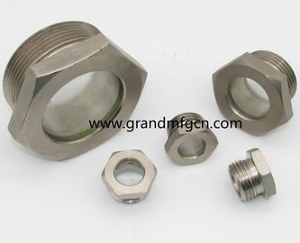 NPT 1&quot; BITZER refrigeration fused steel sight glass with red ball fused sight window sight glass manufacturer China