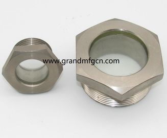 male Metric thread M27x1.5 M48X1.5 fused steel sight glass,fused sight windows,oil sight glass,China