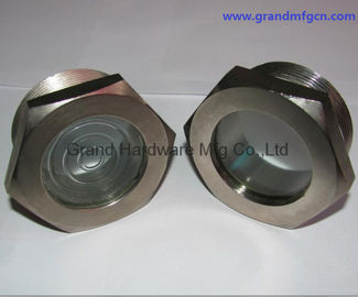 NPT 1&quot; refrigeration equipment fused steel sight glass with red ball fused sight window sight glass manufacturer China