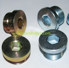 BSP 1/4&quot; 1/2&quot; 3/4&quot; 1&quot; 1 1/4&quot; zinc plated steel oil drain plugs in all sizes,oil drain plugs supplier in China