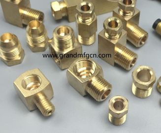 Custom Brass forged Turning parts brass elbow connector fittings NPT BSP Metric thread