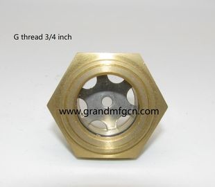 NPT thread 1 1/4&quot; 1 1/2&quot; 2&quot; brass oil level sight glass with reflector no finishing , China