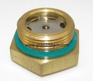 NPT thread 1 1/4&quot; 1 1/2&quot; 2&quot; brass oil level sight glass with reflector no finishing , China