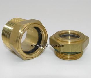 NPT thread 1 1/4&quot; 1 1/2&quot; 2&quot; brass oil level sight glass with reflector no finishing , China