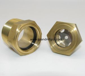 NPT thread 1 1/4&quot; 1 1/2&quot; 2&quot; brass oil level sight glass with reflector no finishing , China