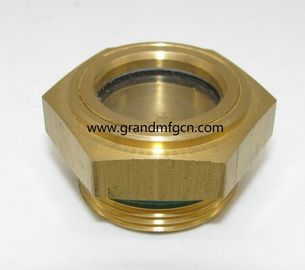NPT thread 1 1/4&quot; 1 1/2&quot; 2&quot; brass oil level sight glass with reflector no finishing , China