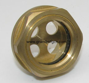 BSP thread 1 1/2&quot; 1 1/4&quot; 1&quot; brass oil level sight glass with reflector no finishing , China