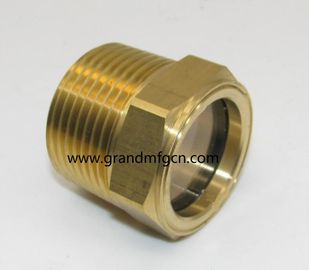 NPT thread 1 1/4&quot; 1 1/2&quot; 2&quot; 1&quot; brass oil level sight glass with reflector no finishing , China