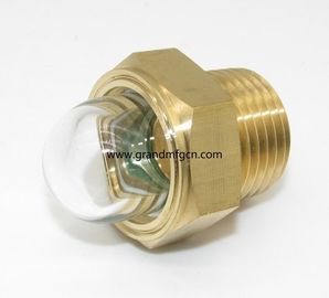 NPT thread 1 1/4&quot; 1 1/2&quot; 2&quot; 1&quot; brass oil level sight glass with reflector no finishing , China
