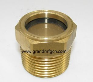 UNF thread 3/4&quot; 1/2&quot; 1&quot; 2 INCH brass oil level sight glass without reflector no finishing , China