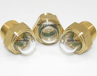 UNF thread 3/4&quot; 1/2&quot; 1&quot; 2 INCH brass oil level sight glass without reflector no finishing , China