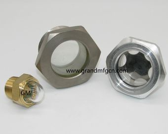 Metric thread M30X1.5 M33X1.5 reducer Aluminum Oil level indicator sight glass custom available