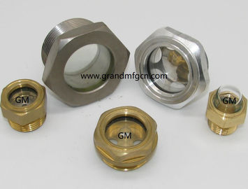 Metric thread M18X1.5 M20X1.5 reducer Aluminum Oil level indicator sight glass custom available