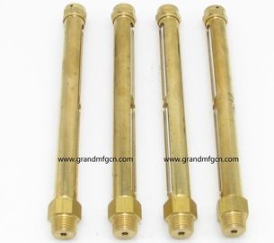 Brass Tubular sight Oil Level Gauges in male NPT,BSP,G thread1/8&quot;,1/4&quot;,3/8&quot;,1/2&quot;3/4&quot;,1&quot;,with quartz glass tube