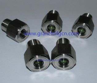 NPT 3/8 pressure stainless steel oil sight glasses SS304 100 bar  turbine chamber OEM and ODM service