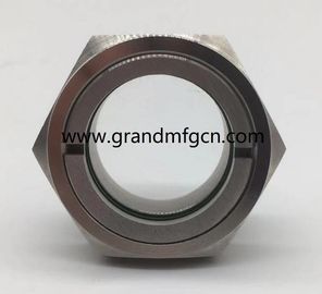 NPT 2&quot; 1&quot; high pressure stainless steel oil sight glasses SS304 80 bar OEM and ODM service
