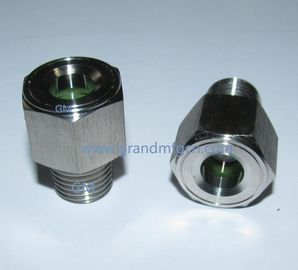 NPT 1/4 pressure stainless steel oil sight glasses SS304 100 bar  turbine chamber OEM and ODM service