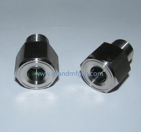 NPT 1/4 pressure stainless steel oil sight glasses SS304 100 bar  turbine chamber OEM and ODM service