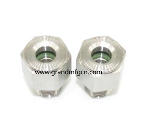 NPT 3/8 pressure stainless steel oil sight glasses SS304 100 bar  turbine chamber OEM and ODM service