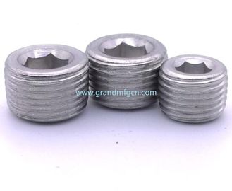 SAE hex socket steel plug custom oil drain steel plug SS304 plugs