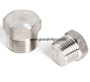 hydraulic SUS304 plug custom hexagon plugs stainless steel casting octagonal plugs square plug