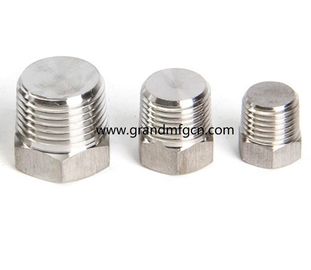 hydraulic SUS304 plug custom hexagon plugs stainless steel casting octagonal plugs square plug