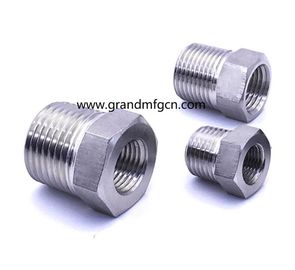 hydraulic SUS304 plug custom hexagon plugs stainless steel casting octagonal plugs square plug